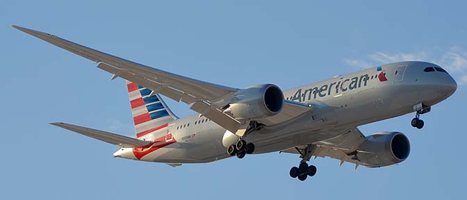 American Airlines' first Boeing 787-823 N800AN, Phoenix Sky Harbor, March 7 - 8, 2015